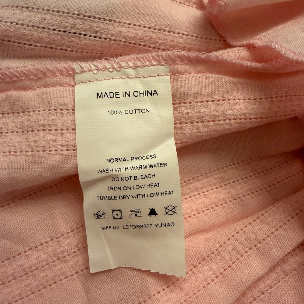 NWT - Pink Off-the-shoulder Smocked Mini Dress. Size Small. - Picture 9 of 9